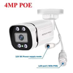 KJB Zunanja IP kamera 4 MP z mikrofonom in nočnim vidom, IP66, 6 mm, PoE 48 V
