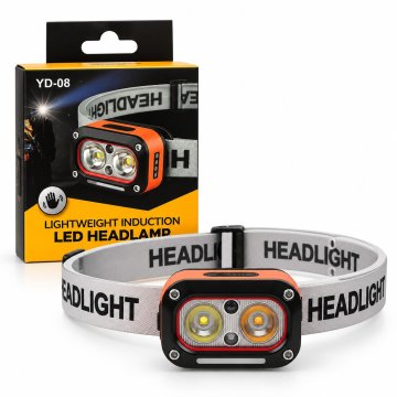 LED Naglavna Svetilka 400 lm s Senzorjem Gibanja in USB-C