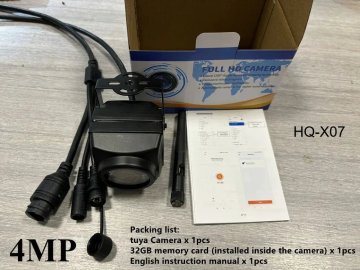 KJB Mini zunanja IP kamera 4 MP, objektiv 2,8 mm, kartica 32 GB