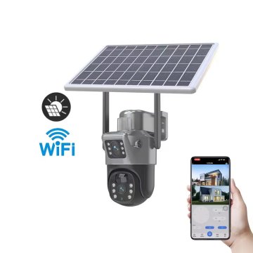 KJB Solarna Wi-Fi PTZ kamera z dvema objektivoma, brez kartice