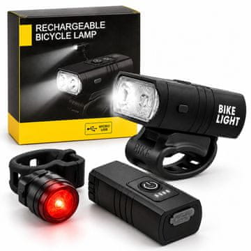 Komplet LED Kolesarskih Luči – Sprednja in Zadnja Luč