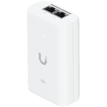 Ubiquiti UniFi UACC-PoE++-10G-EU 10G PoE++ Adapter (60W), can power UniFi PoE++ devices, reduce dependency on PoE switch power, and provide a Multi-Gigabit LAN connection
