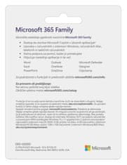 Microsoft 365 Family slovenska naročnina 1 leto za 6 uporabnikov