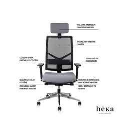 Heka Interier Heka Ergonomski pisarniški stol Bliss