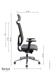 Heka Interier Heka Ergonomski pisarniški stol Bliss