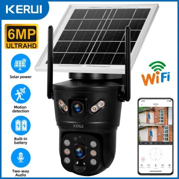 KJB Solarna Wi-Fi IP kamera 6 MP z dvojnim objektivom