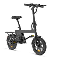 UNBRANDED B20MINI zložljivo mestno električno kolo 14", 250 W, baterija 36 V 7,8 Ah, do 50 km, črno