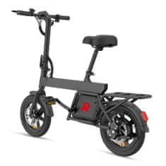 UNBRANDED B20MINI zložljivo mestno električno kolo 14", 250 W, baterija 36 V 7,8 Ah, do 50 km, črno
