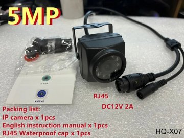 KJB IP kamera 5 MP z nočnim vidom 940 nm, IP66, 3,6 mm