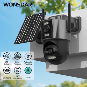 KJB Solarna 4G nadzorna kamera s prilagodljivim snemanjem, brez kartice