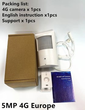 KJB Mini 4G nadzorna kamera 5 MP za notranjo uporabo, EU pasovi