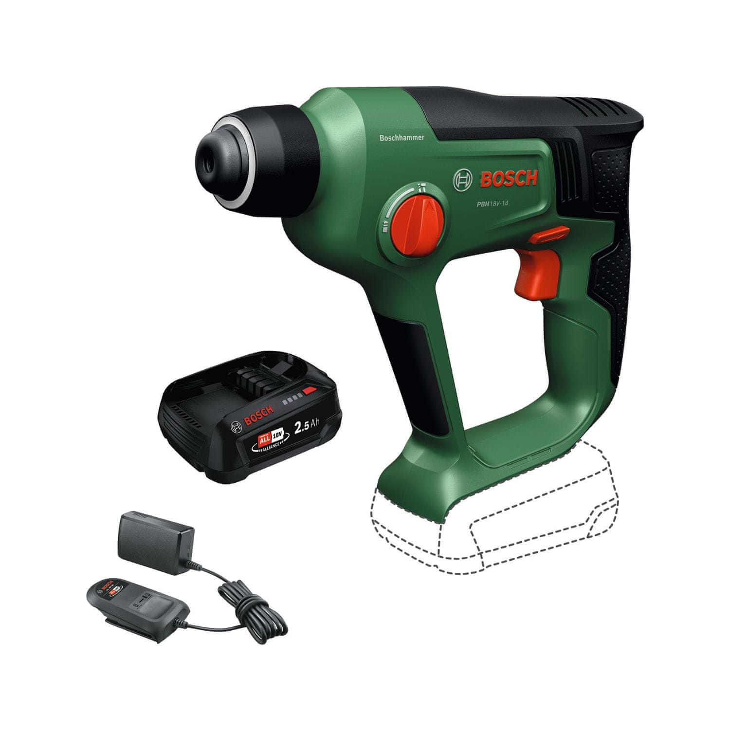 Bosch Akumulatorsko vrtalno kladivo PBH18V-14 (06039E6003)
