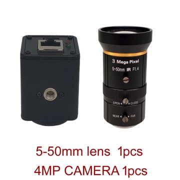 KJB Notranja žična IP kamera 4 MP z zaznavanjem gibanja, objektiv 5-50mm