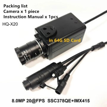 KJB Notranja IP kamera 8 MP s PoE, objektivom 2.8-12 mm in kartico 64 GB