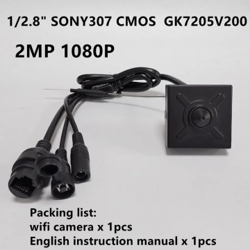 KJB Mini Wi-Fi IP kamera z zvokom, 2 MP IMX307, objektiv 3,6 mm