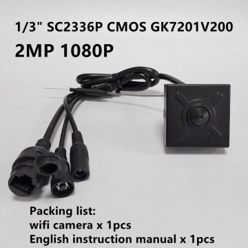 KJB Mini Wi-Fi IP kamera z zvokom, 2 MP, objektiv 3,6 mm