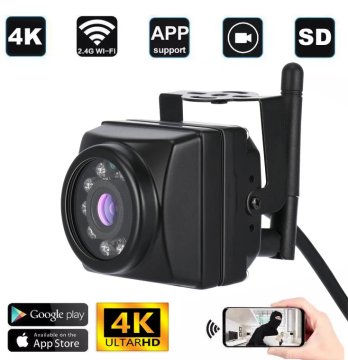 KJB Mini IP kamera 5 MP z mikrofonom in nočnim vidom, IP66, 64 GB, EU