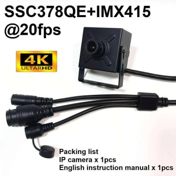 KJB 12MP POE IP Camera with Starlight Sensor and Streaming Mini IP kamera 8 MP, DC 12 V, objektiv 3,6 mm