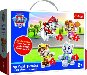 Trefl Baby puzzle Tlapková patrola 4v1 (3,4,5,6 kosov)