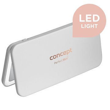 Concept Kozmetično žepno ogledalo z osvetlitvijo LED belo KZ2010