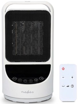 Nedis Pametni Wi-Fi grelnik z ventilatorjem / 1500 W / 2 nastavitvi temperature / vrtenje / zaslon / 10 - 49 °C / bel