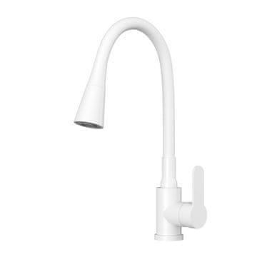 slomart Flex 3000 popolnoma bela kuhinjska armatura