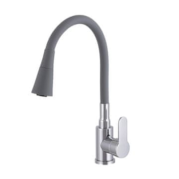 slomart Flex 3000 siva/krom kuhinjska armatura elastična pipa