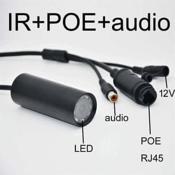 KJB Kompaktna IP kamera 5 MP, IP66, 3,6 mm, PoE, IR nočni vid, zvok