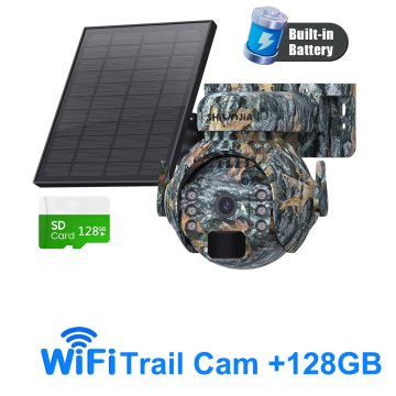 KJB Solarna vrtljiva IP kamera Wi-Fi, izvedba Trail, 128 GB