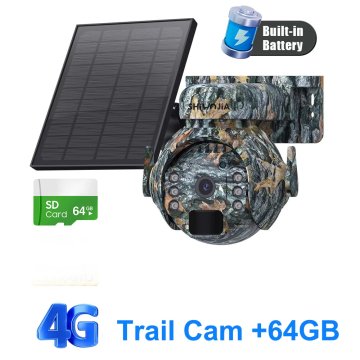 KJB Solarna vrtljiva IP kamera 4G, izvedba Trail, 64 GB