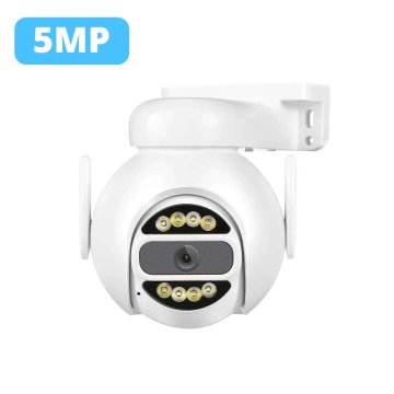 KJB Zunanja WiFi PTZ kamera z dvosmernim zvokom, 5 MP, brez pomnilniške kartice, EU priklop