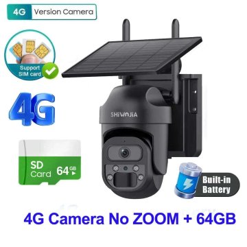 KJB Solarna 4G PTZ kamera, 4 MP, s kartico 64 GB