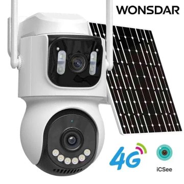 KJB Solarna 4G PTZ kamera s sledenjem, s kartico 64 GB