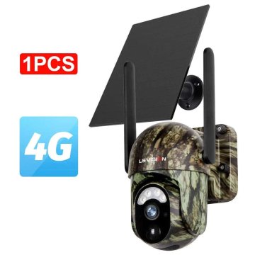 KJB Solarna 4G PTZ kamera z zaznavanjem oseb in živali, 4 MP, paket 1 kamere