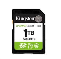 Pomnilniška kartica Kingston 1TB Canvas Select Plus Gen 3 SDXC 150R U1 UHS-I C10 V10