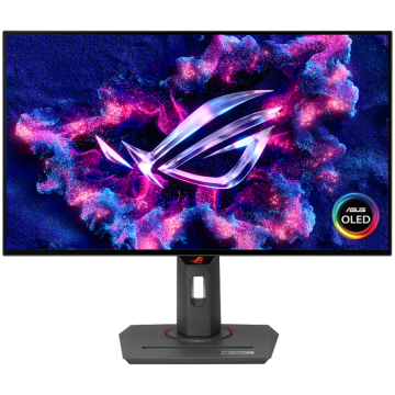 ASUS ROG Strix OLED XG27AQDMG gaming monitor - 67.3cm (27"/26.5" vidno), QHD (2560 x 1440), bleščeč WOLED, 240 Hz, 0.03 ms, G-SYNC kompatibilen, 99% DCI-P3