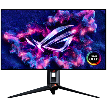 ASUS ROG Swift OLED PG32UCWM gaming monitor - 80cm (32''/31.5'' vidno), 4K (3840 x 2160), TrueBlack Glossy Tandem RGB OLED, dvojni način (4K 240Hz ali FHD 480Hz), 0.03ms, DisplayHDR 400 True Blac