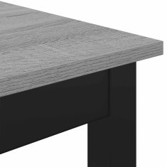 Vidaxl Jedilne mize 150 x 90 x 75 cm Inženirski les Siva Sonoma