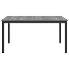 Vidaxl Jedilne mize 150 x 90 x 75 cm Inženirski les Siva Sonoma