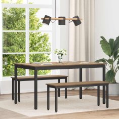 Vidaxl Jedilne mize 150 x 90 x 75 cm Inženirski les Artisan hrast