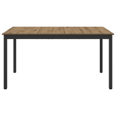 Vidaxl Jedilne mize 150 x 90 x 75 cm Inženirski les Artisan hrast