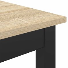Vidaxl Jedilne mize 150 x 90 x 75 cm Inženirski les Sonoma hrast