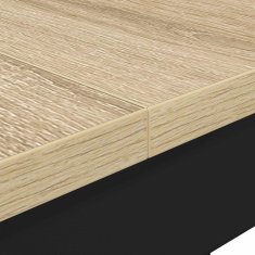 Vidaxl Jedilne mize 150 x 90 x 75 cm Inženirski les Sonoma hrast