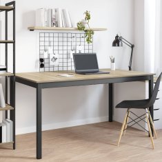 Vidaxl Jedilne mize 150 x 90 x 75 cm Inženirski les Sonoma hrast