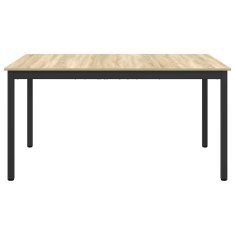 Vidaxl Jedilne mize 150 x 90 x 75 cm Inženirski les Sonoma hrast