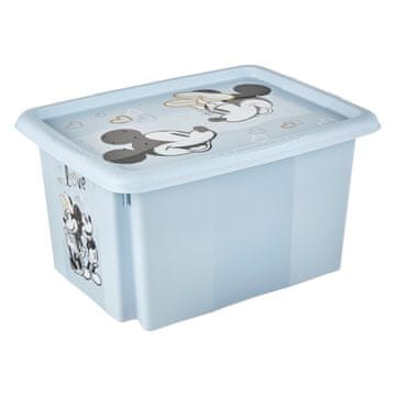 keeeper Karolina Mickey Mouse škatla za shranjevanje s pokrovom, 15l, modra