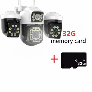 KJB Wi-Fi kamera s tremi objektivi, po 5 MP, YOOSEE, kartica 32 GB, vtič EU