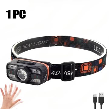 KJB Polnilna LED čelna svetilka USB, model A, 1 kos