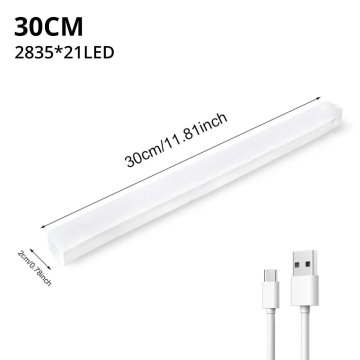 KJB Polnilna magnetna LED luč s senzorjem PIR, 30 cm, toplo bela svetloba