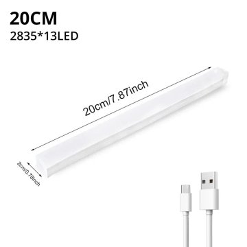 KJB Polnilna magnetna LED luč s senzorjem PIR, 20 cm, toplo bela svetloba
